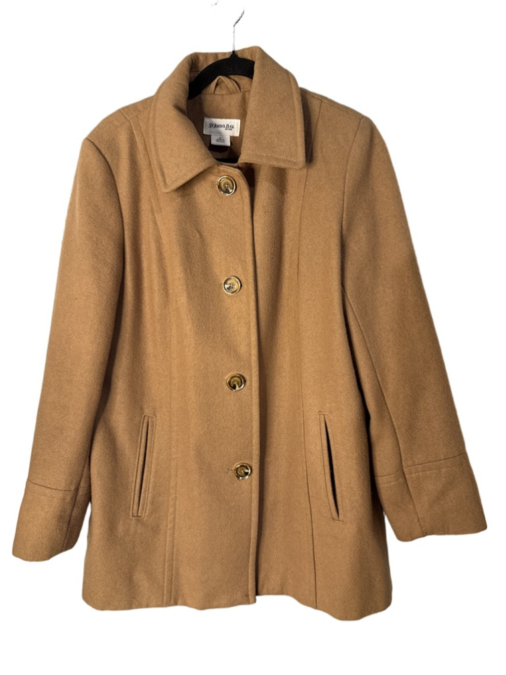 St. John's Bay Pea Coat XL Brown